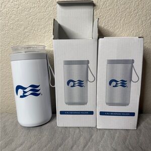 Princess Cruises 4 in 1 Beverage Holder New (Set of 2)